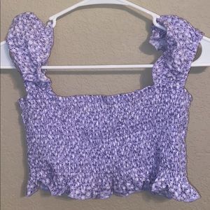 Purple crop top